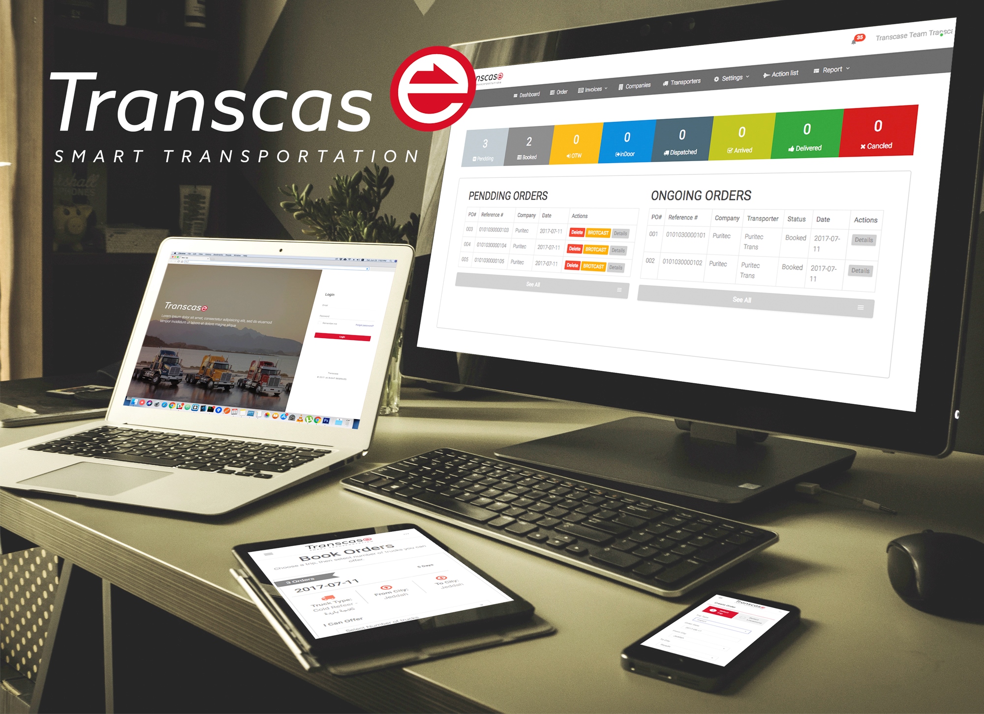 Transcase - Truck Booking Online